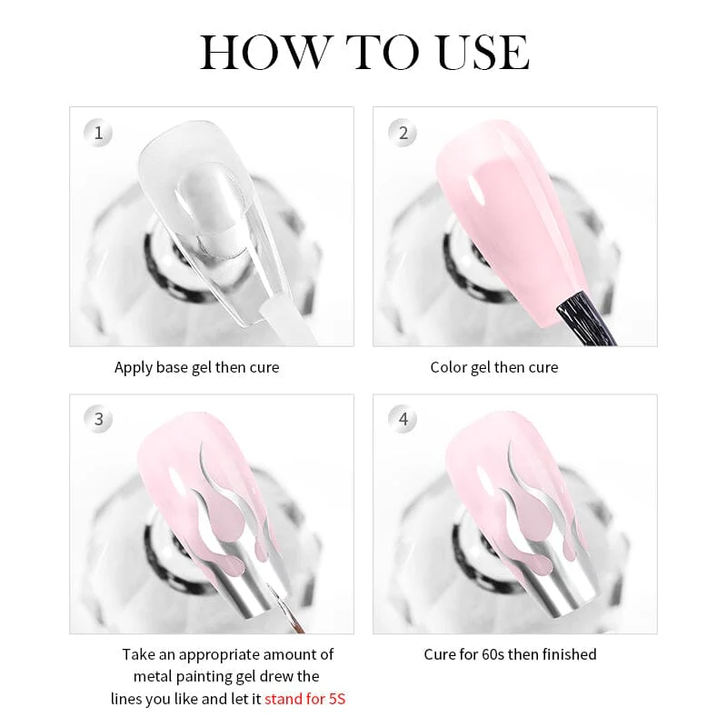 Super Shine Silver Metal Painting Gel - Image 7