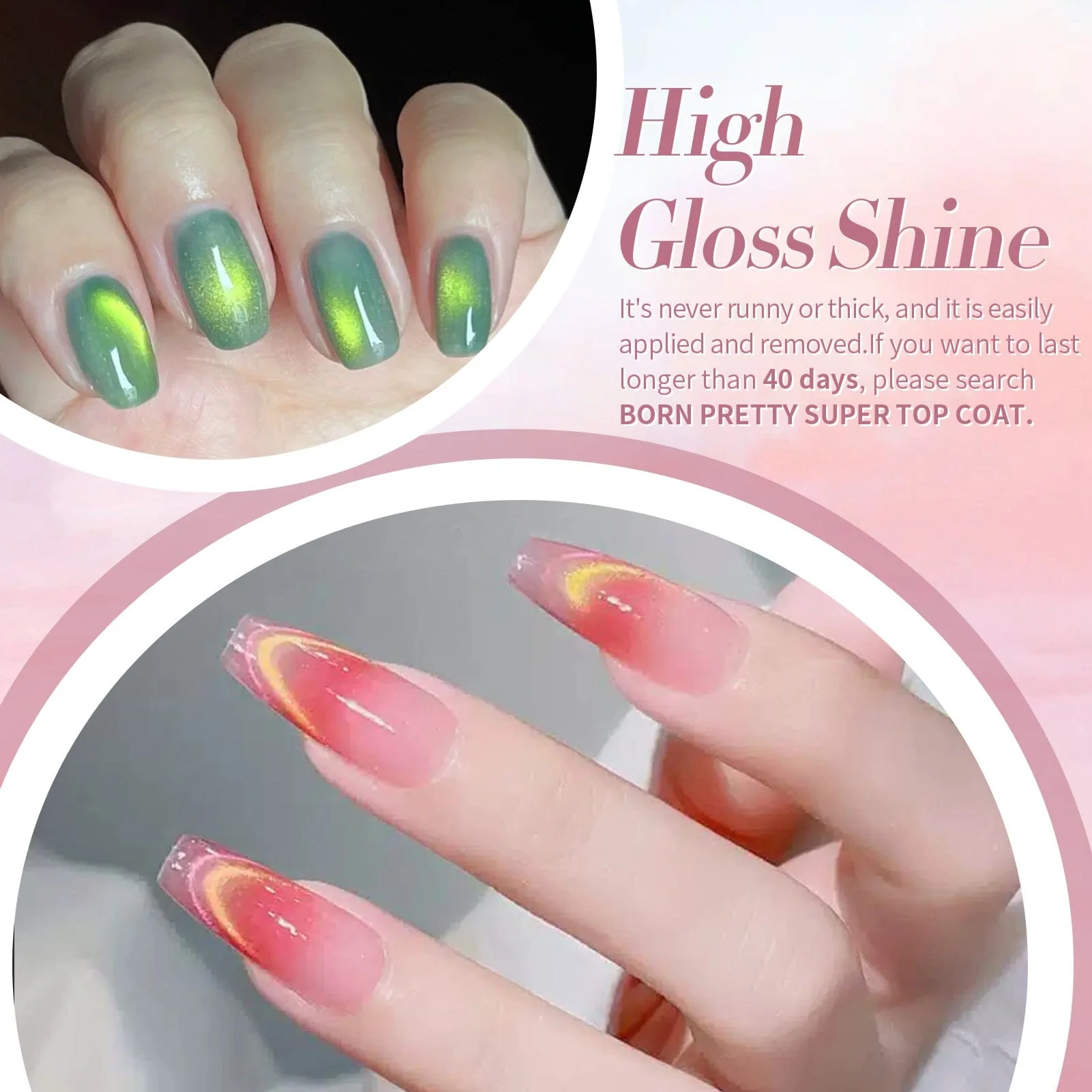 6 Colors Colored Cat Magnetic Gel Polish Set M34 Firefly 7ml - Image 6