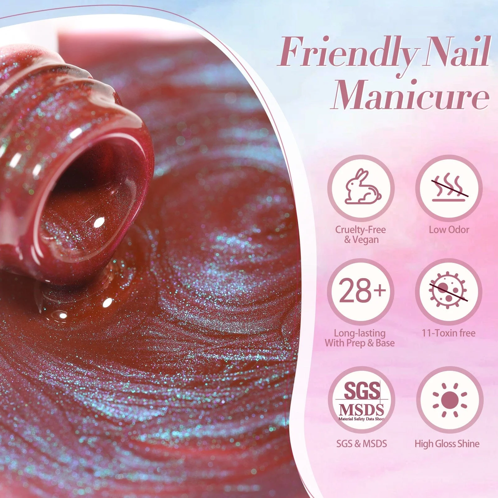 6 Colors Colored Cat Magnetic Gel Polish Set M34 Firefly 7ml - Image 11