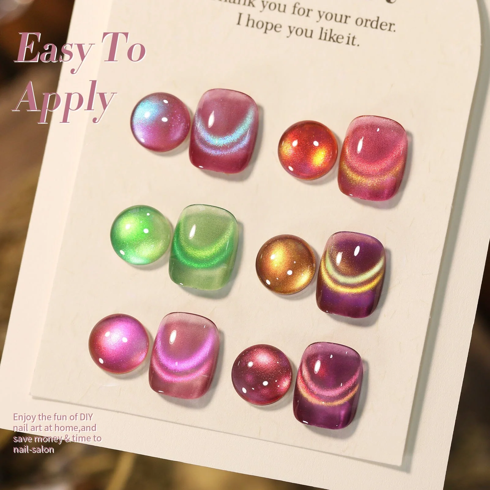 6 Colors Colored Cat Magnetic Gel Polish Set M34 Firefly 7ml - Image 12