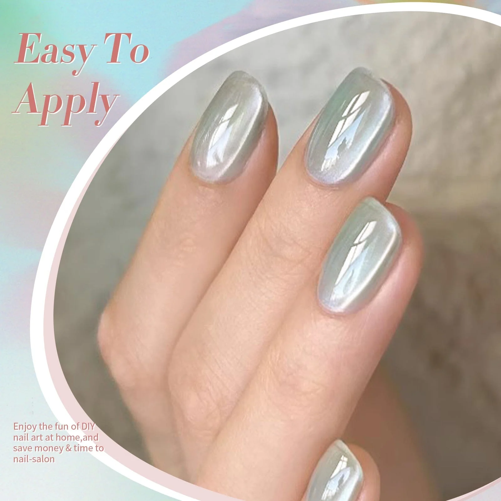 6 Colors Glass Cat Magnetic Gel M08 Jasmine Blossoms 7ml - Image 6