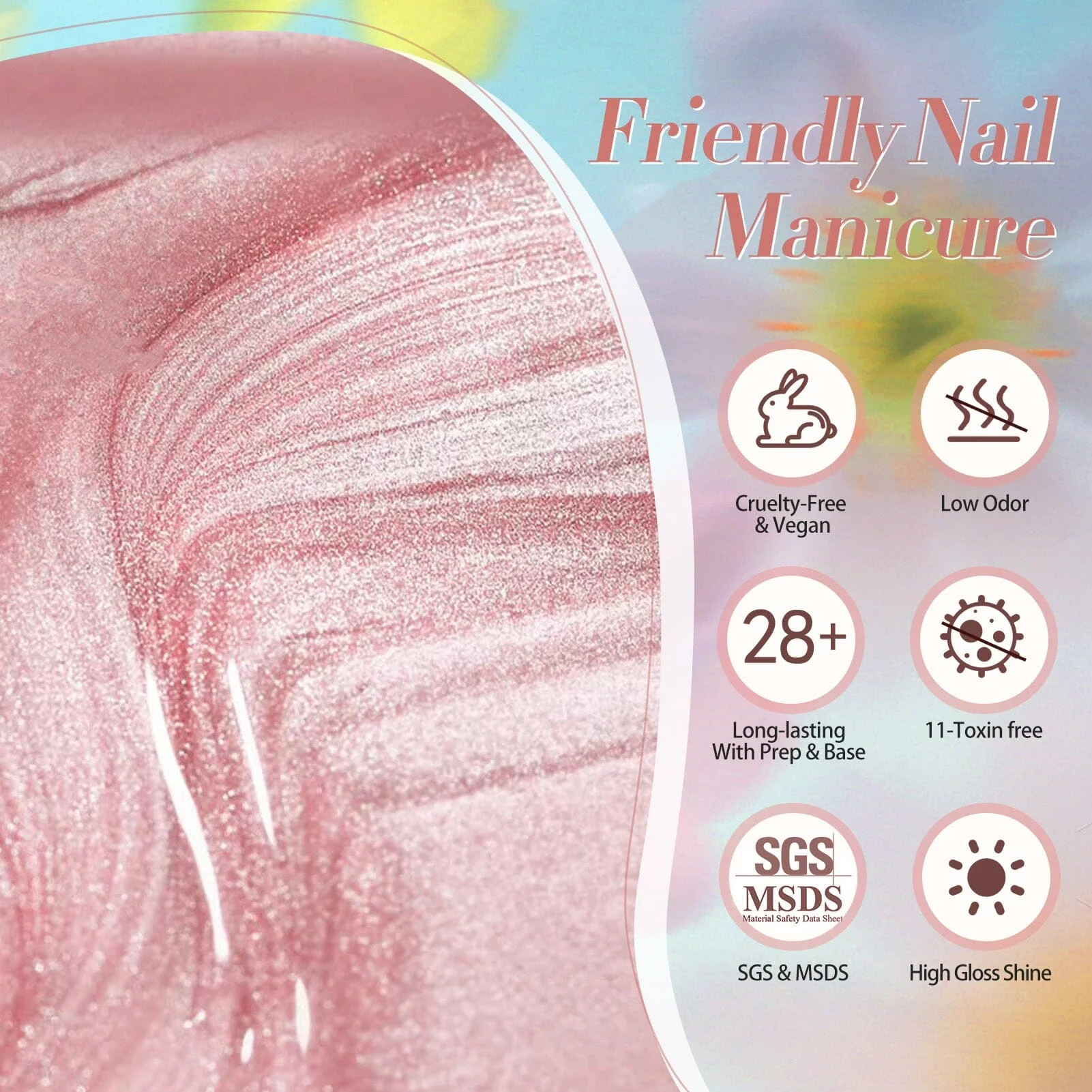 6 Colors Glass Cat Magnetic Gel M08 Jasmine Blossoms 7ml - Image 9